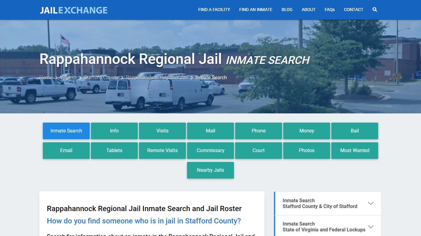 Rappahannock Regional Jail Inmate Search - Jail Exchange